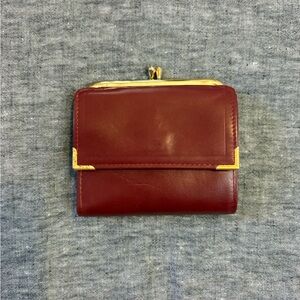 Princess Gardner Vintage Burgundy Leather Wallet